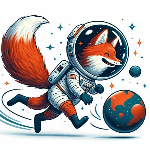 Red Fox Astronaut Space Adventure | Explore Planet in Space