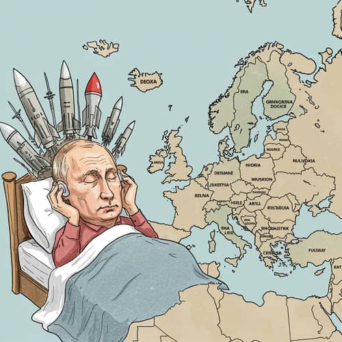 Putin's Caricature: Sleeping with Missiles as Earplugs