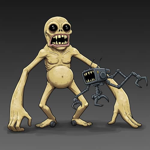 Unique Creature with Robotic Features and Distinct Look