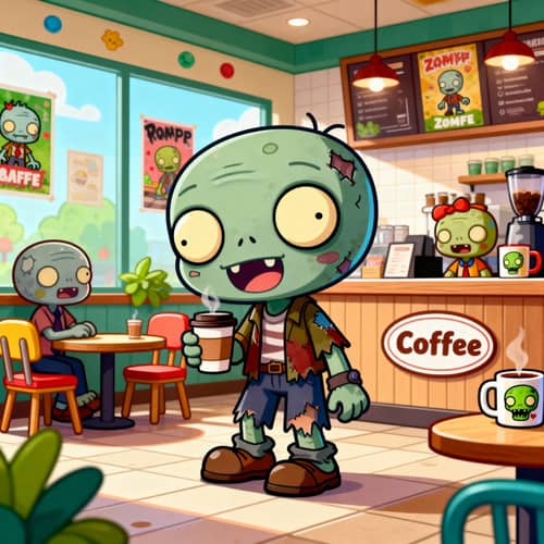 Chibi Zombie Cafe Animations Fun & Cartoon Style