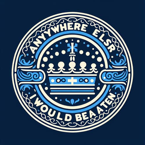 Swedish Crowns Circular Design - Anywhere Else I Would Be a Ten