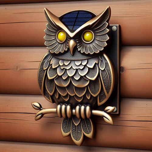 Owl-Shaped Solar Wall Lamp | Buy Now for Ambient Lighting