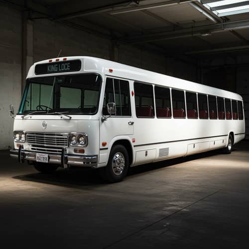 King Long White Minibus - Comfort & Style