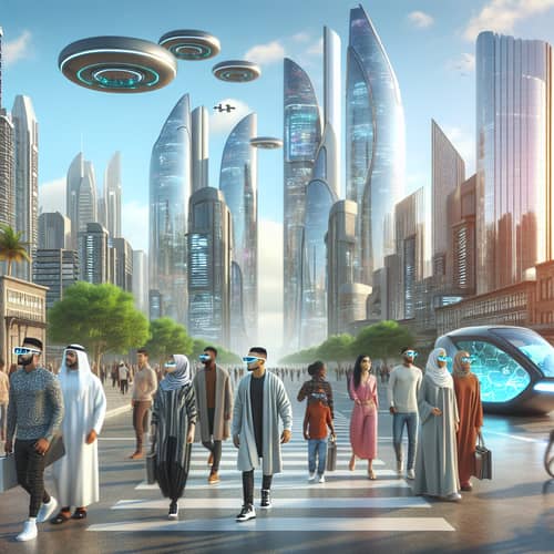 Scenic Futuristic Cityscape 2024 | Optimistic Urban Future