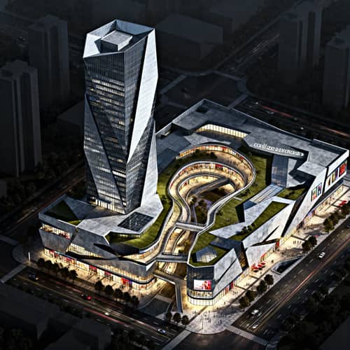 Architectural Chaos: Office Tower & Mall Design Architectural Chaos: Office Tower & Mall Design