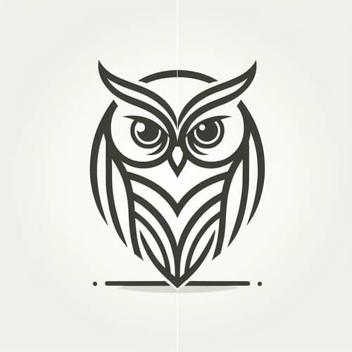 Sleek Owl Logo Design | Simple Vector Art Style