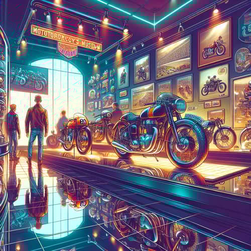 Harley Davidson Museum Interior | Vintage Bikes & Racing History