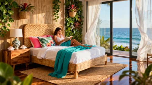 Beautiful Tropical Bedroom Design Inspiration