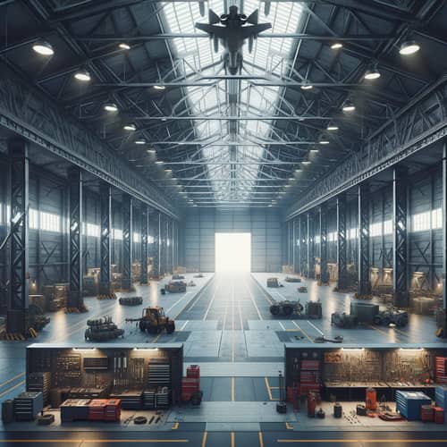 Large Area Maintenance Shelter for Machinery Service