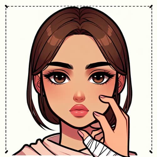 Boondock Character with Brown Eyes and Pink Lips