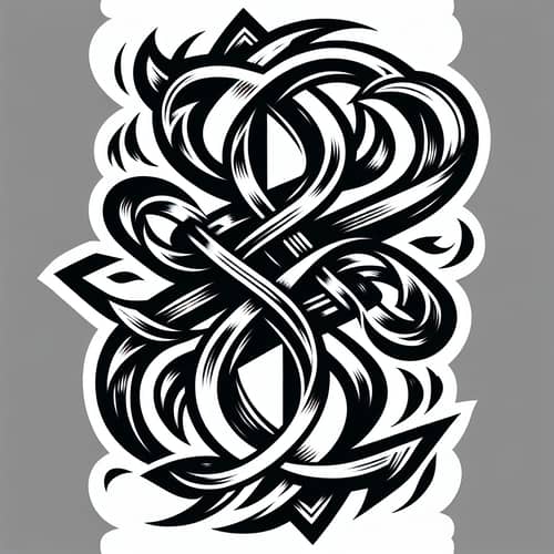 Intricate SP Tattoo Design
