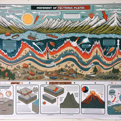 Tectonic Plate Movements & Effects: Transform, Divergent, Convergent Boundaries