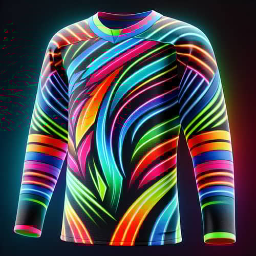 Neon Ice Hockey Shirt - Bold Colors & Striking Design