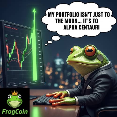 Funny Frog Meme for Memecoin Lovers