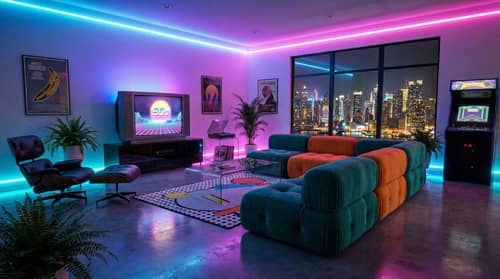 Stunning Retrowave Living Room Design Ideas