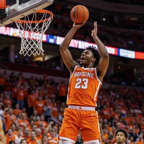 Exciting Basketball Dunk by Player