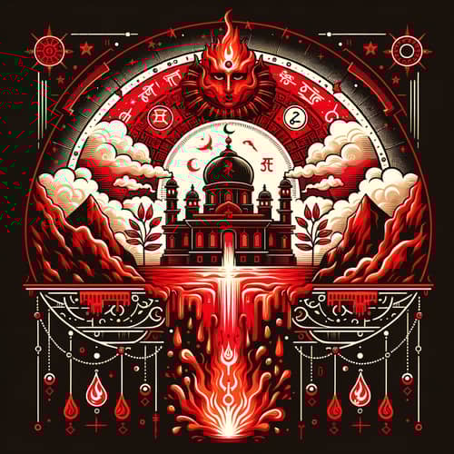 Red Sulphur Astrology Themed Attire Design