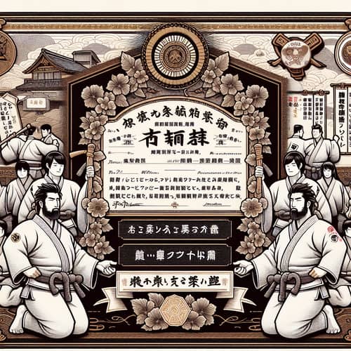 Japanese Jiu-Jitsu Race Winner Diploma