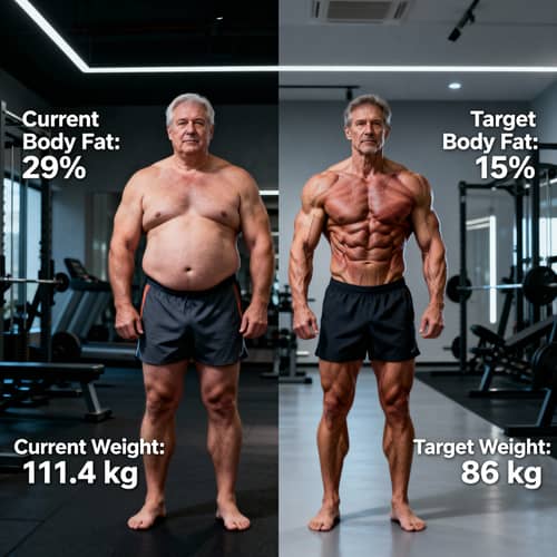 Before and After Body Transformation Comparison