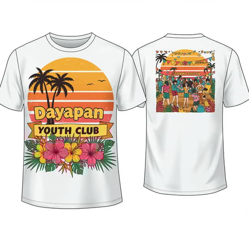 Summer Fiesta White T-Shirt for Dayapan Youth Club