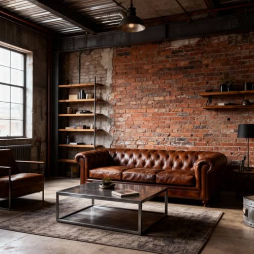 Industrial Style Living Room Transformation Ideas Industrial Style Living Room Transformation Ideas