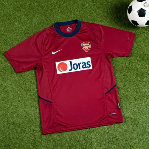 Custom Arsenal 05/06 Maroon Jersey with Joras Logo