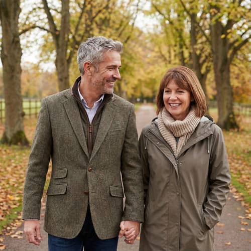Middle Age Couple: Embracing Life Together Middle Age Couple: Embracing Life Together