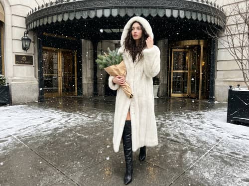 Elegant Winter Photo at Plaza Hotel, NYC