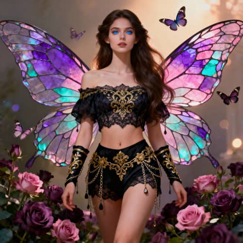 Stunning Fairy Woman Portrait - Fantasy Art Stunning Fairy Woman Portrait - Fantasy Art