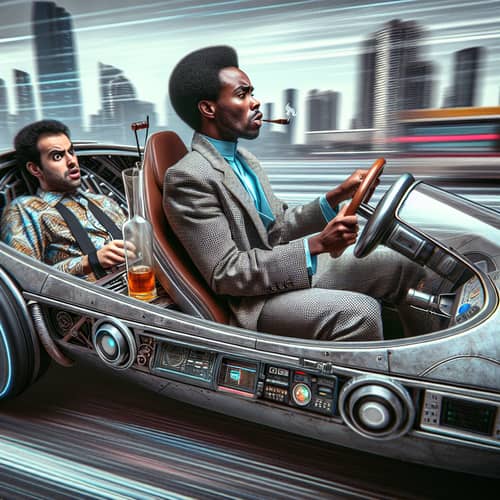 A Journey in a Futuristic Car: Driving Through Bonds