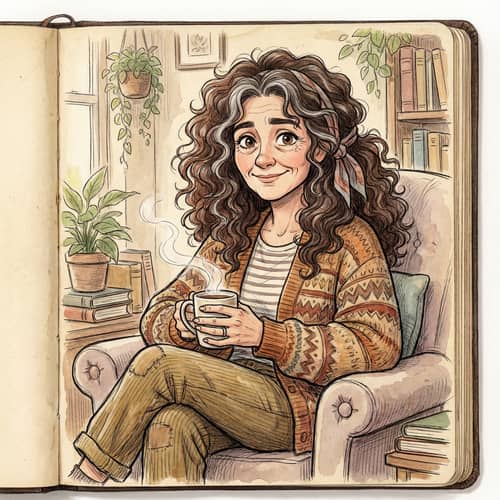 Charming Cartoon Woman Illustration