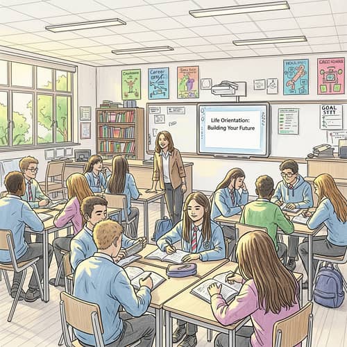 Engaging Grade 10 Life Orientation Classroom Sketch