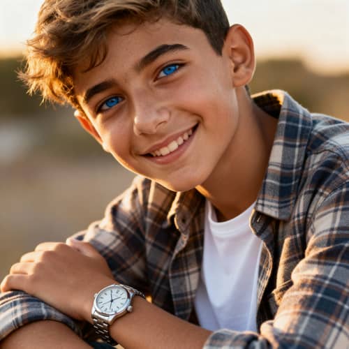 Charming Portrait of a Handsome Teen Boy Charming Portrait of a Handsome Teen Boy