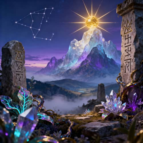 Surreal Landscape Inspired by the Book of Enoch