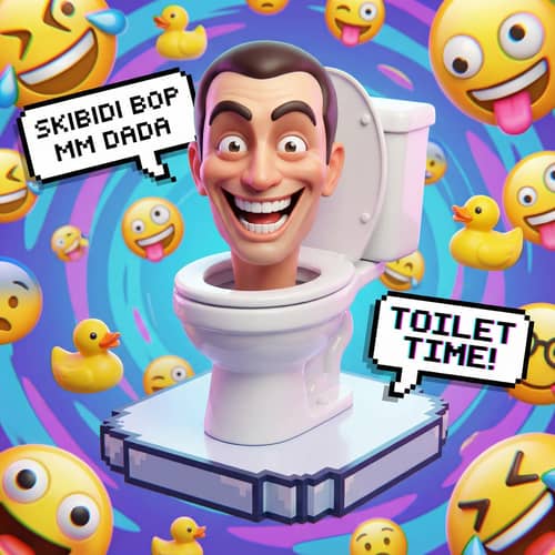 Skibidi Toilet Meme - Quirky 3D Character