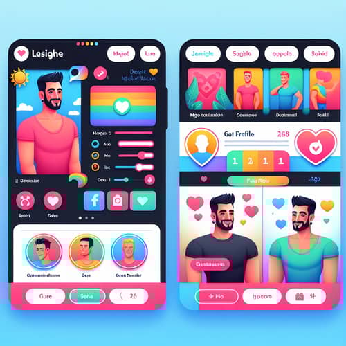 Beautifully Designed User Profile for Gay Dating App