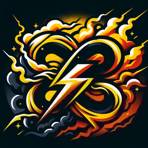 Dynamic RC Logo Design with Thunderbolts | Branding Service