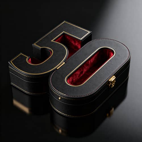 Elegant 50-Shaped Collector's Box - Premium Design