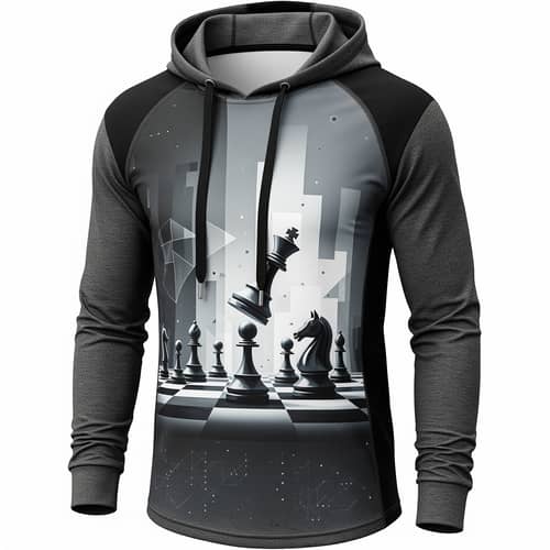 Hooded Jersey for Chess Enthusiasts