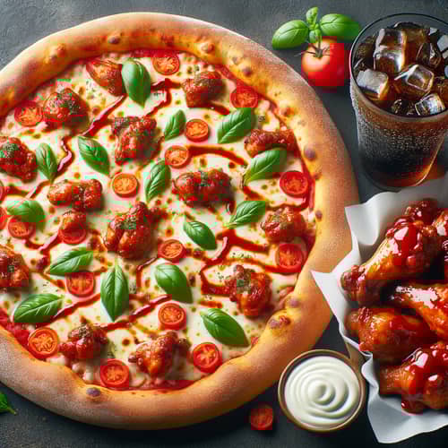 Delicious Pizza Deal with Chicken Wings & Soda | Weekend Feast