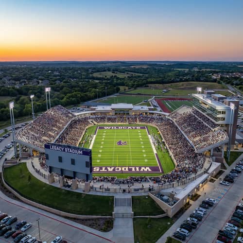 Modern High School Stadium with 20,000 Seats Modern High School Stadium with 20,000 Seats