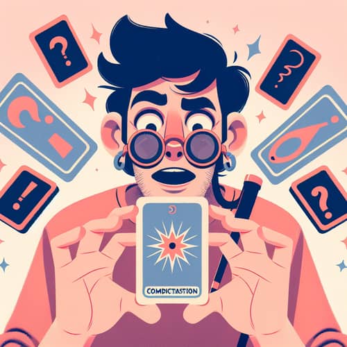 Humorous Improvisation with Comedian and Tarot Card