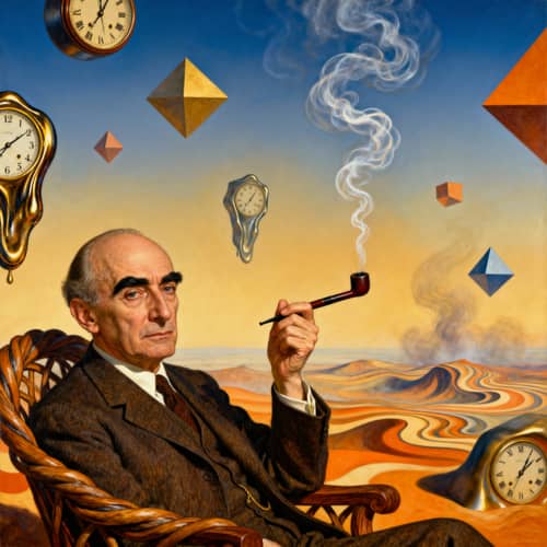 Carl Jung in a Salvador Dali Reimagined Image Carl Jung in a Salvador Dali Reimagined Image