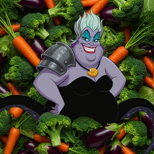 Ursula with Iron Shoulder and Veggies