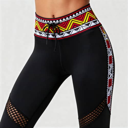 Modern Ndebele Pattern Gym Wear
