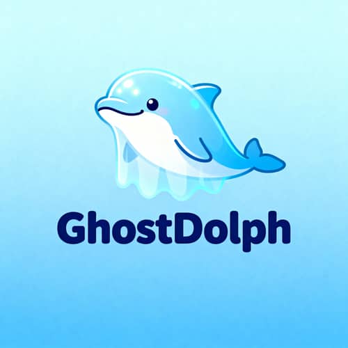 GhostDolph: Unique Meme Coin Logo Design GhostDolph: Unique Meme Coin Logo Design