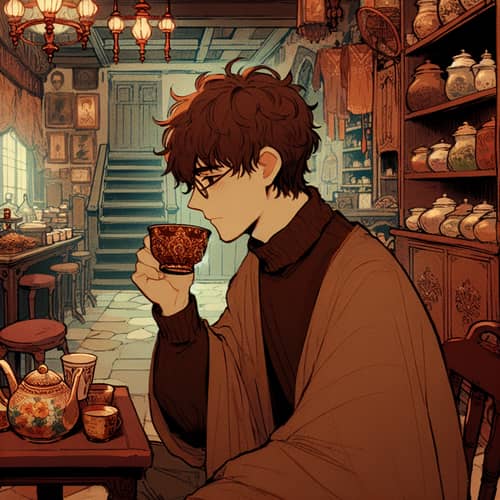 Yarik's Secret Visit to Quaint Tea Shop