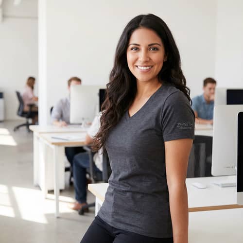 Modern V Neck T-Shirts for Women - Stylish & Professional Modern V Neck T-Shirts for Women - Stylish & Professional