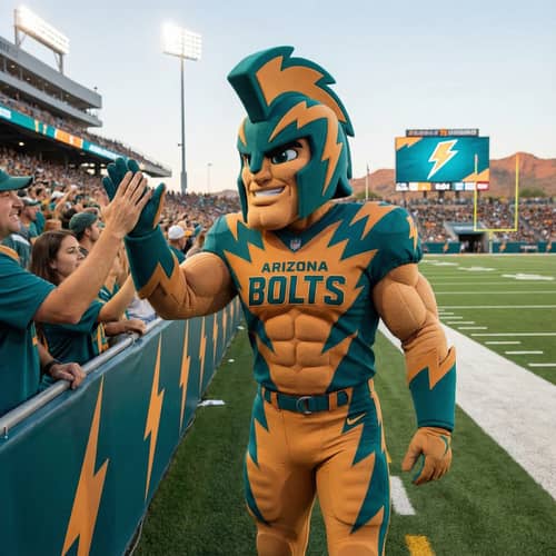 Introducing the Arizona Bolts Mascot: Lightning Spirit Introducing the Arizona Bolts Mascot: Lightning Spirit