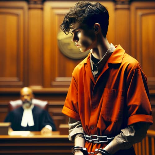 Cinematic Courtroom Drama: A Teen's Emotional Struggle